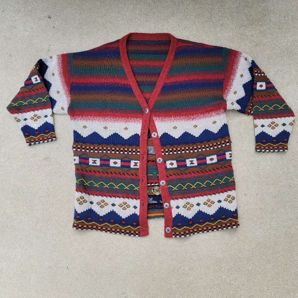 VINTAGE Knit Cardigan Sweater